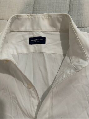 White proper clothes Men's Dress Shirt